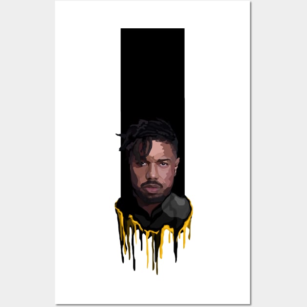 Killmonger - Dripping Gold Wall Art by lsjordan